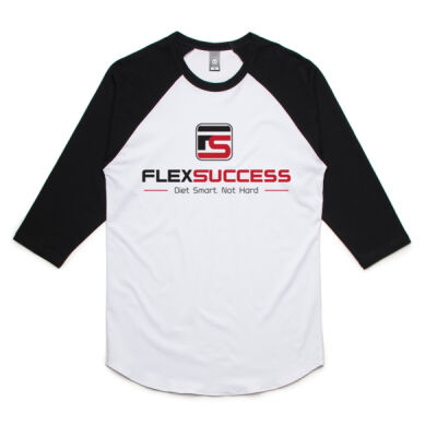 Unisex Raglan 3/4 - Black and White Thumbnail